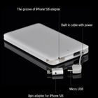 Mini High Quality Christmas Promotional Gift Oem Credit Card Power Bank of 5000 mah for Iphone Charging