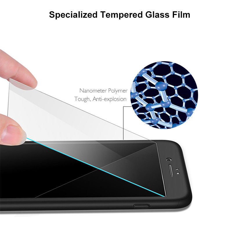 High quality 360 degree case phone with tempered glass for all cell phones